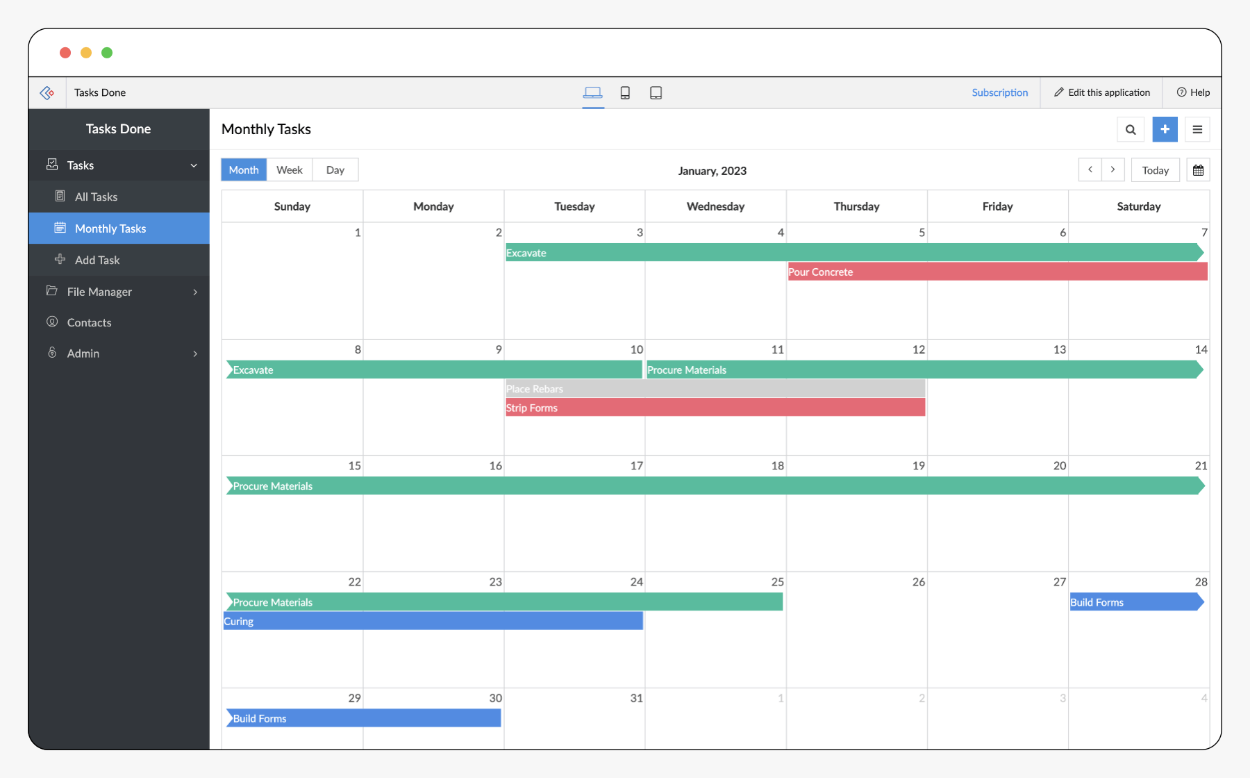 任务管理软件详细界面